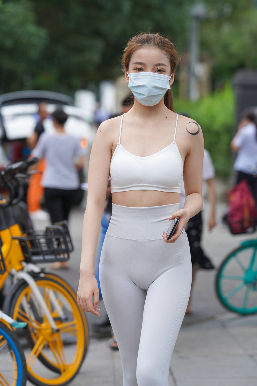 图片[2]-灰色瑜伽裤女孩 J1323 723P4V-17.9GB-学姐图库