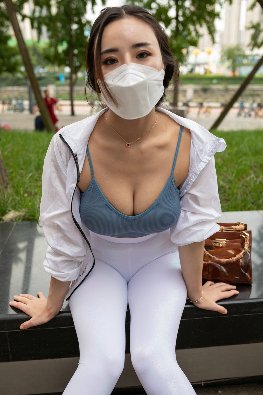 白色瑜伽裤女孩很漂亮 J1518 856P4V-30.0GB-学姐图库