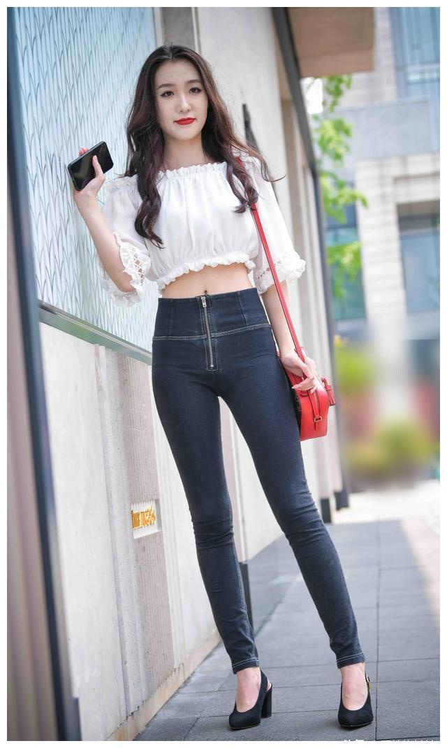 图片[4]-紧身牛仔裤卷发姑娘 J1726 103P-2.28GB-学姐图库