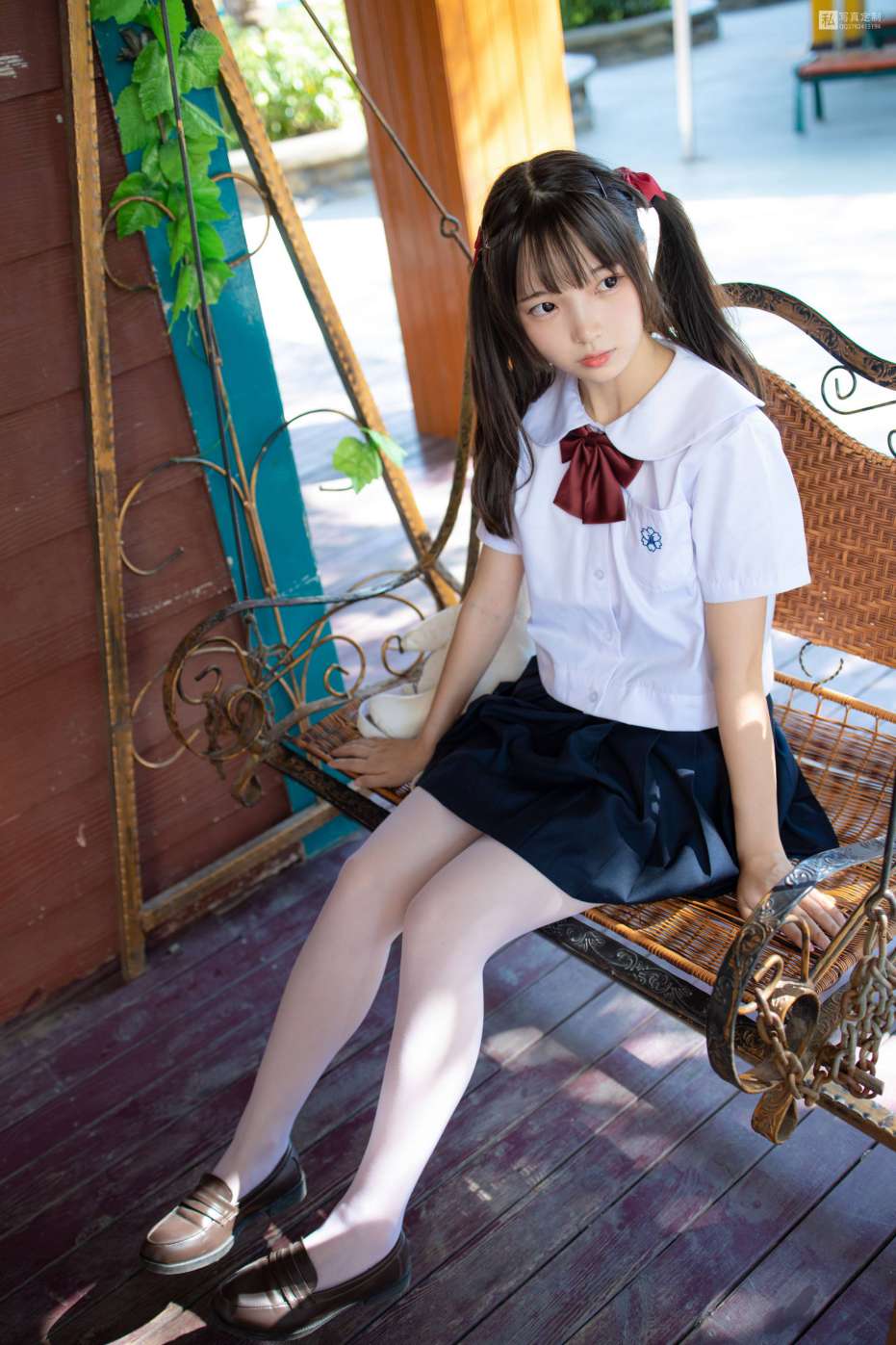 图片[3]-眼神好清澈的双马尾白丝女孩【75P】20019-学姐图库