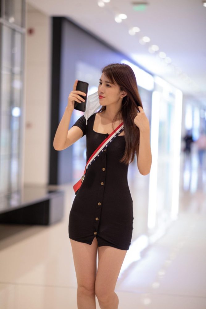 逛商场的黑色包臀裙美丽女孩【385P】00050-学姐图库