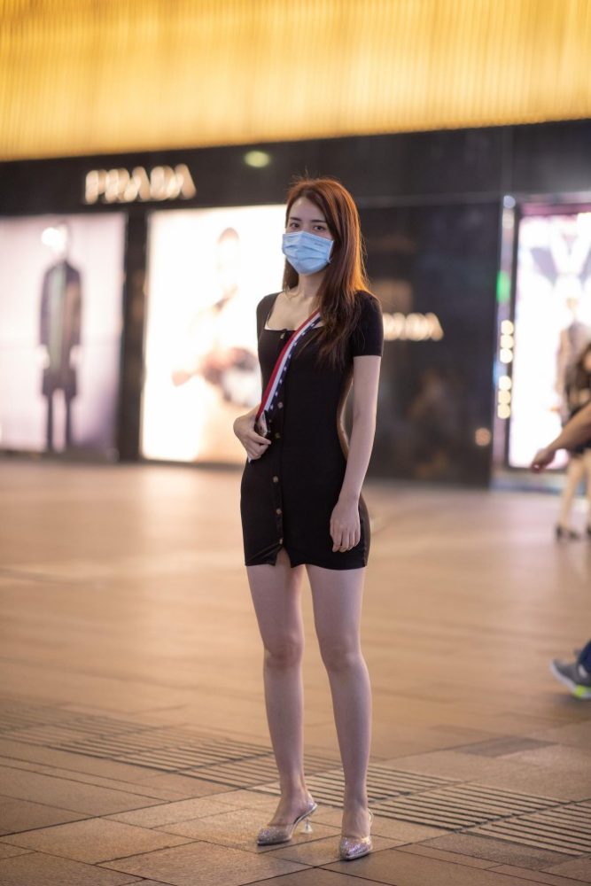 逛商场的黑色包臀裙美丽女孩【385P】00050-学姐图库