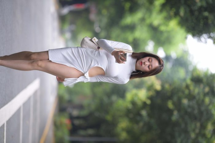 非常精致的侧边裙姑娘，忒好看了！【299P】00017-学姐图库